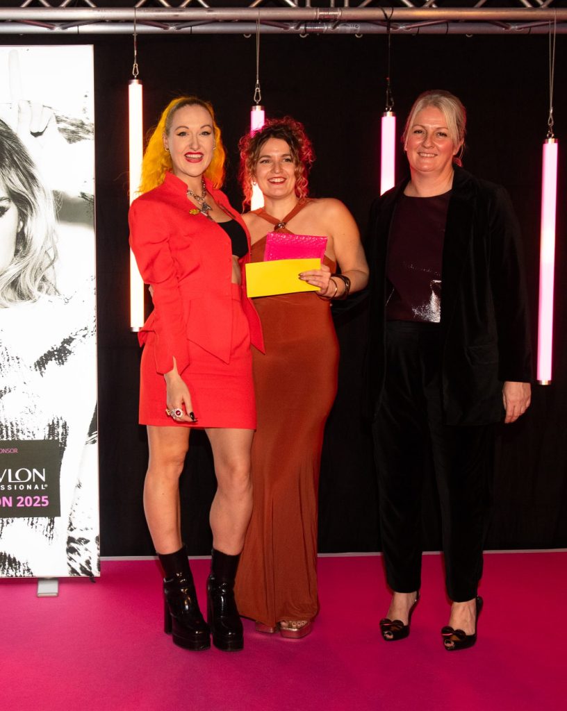 Lottie bates wins textured hairstylist of the year at the salon award for rebel rebel hairdressers watford